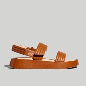 Madewell Genuine Leather The Emmalee Sandal English Saddle Brown Women’s Size 11